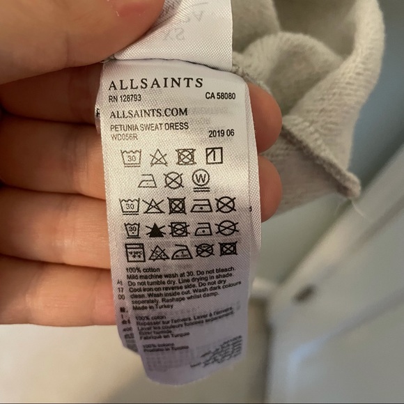 EUC All Saints Petunia Grey Sweat Dress. XS. - Picture 5 of 5